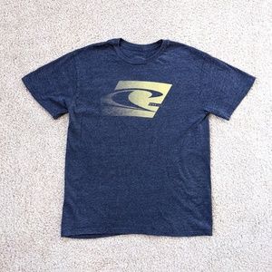 O'Neill Logo Short Sleeve T-Shirt Men's Medium Gray Yellow